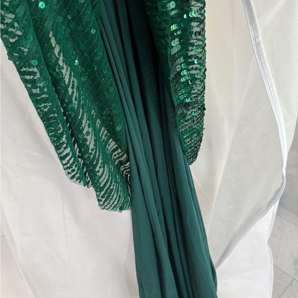 Jenny Packham Forest Green Nymph Dress worn once - Picture 12 of 12